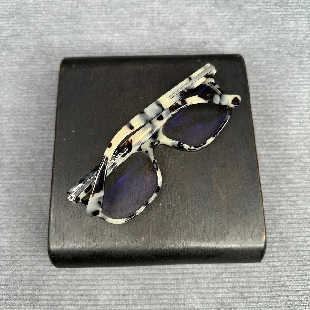 Prada VPR 10R Black Tortoise Shell Cat Eye Eyeglass Frames 53-17-140 Italy Y2k